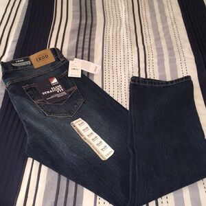 NWT IZOD Legion Blue Slim Fit Straight Jeans
